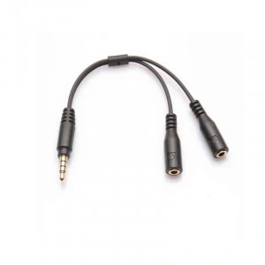 Cablu Audio Jack 3.5mm, 15cm, Negru