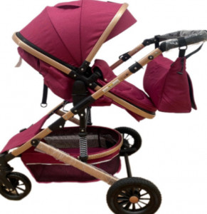 Carucior 3 In 1, T2, Scoica, Landou si Sport, Reversibil Si Cu Suspensii T2 Mov - Img 2