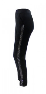 Colanti dama, bumbac, negru, XL-2XL