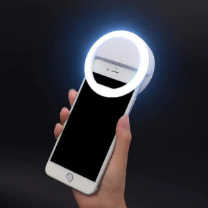 Inel Luminos Pentru Selfie, Accesoriu LED Tip Clips Pentru Telefon - Img 3