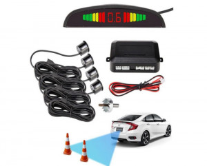 Kit cu 4 Senzori Parcare Auto More Eyes cu Display LED cu Avertizare Sonora - Img 2