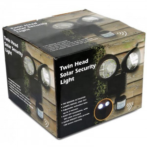 Lampa Solara Dubla cu Senzor Crepuscular si Senzor de Miscare Twin Head - Img 4