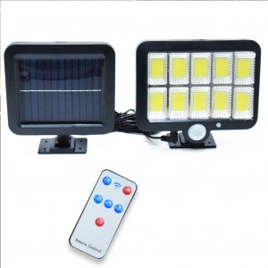 Lampa Solara GL 10 COB, cu senzor de miscare, panou solar