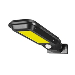 Lampa solara T-100A, senzor de miscare,100 COB, IP rezistenta la apa, Negru - Img 5