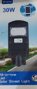 Lampa Stradala, Jortan, proiector LED cu incarcare solara, 30W - Img 2