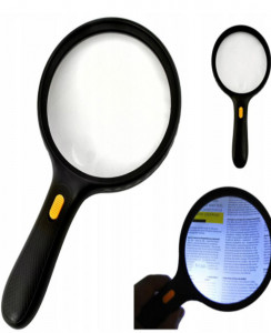 Lupa Profesionala cu Iluminare 3 LED si Maner Ergonomic, 2.5x / 5x - Img 1