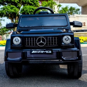 Mașină Electrică Pentru Copii AT 68, Mercedes G Class, Negru, cu 2x Motoare, Baterie 12 V, Telecomandă - Img 3