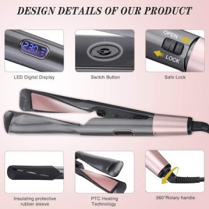 Placa de par, 2 in 1, pentru Indreptare si Ondulare, Curl & Straight Confidence - Img 2