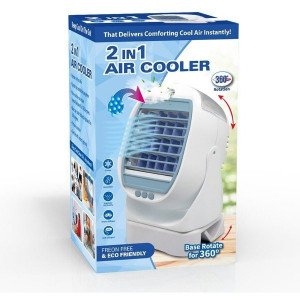 Racitor de aer portabil 2 in 1 cu vaporizator si rotatie 360, Air Cooler - Img 5