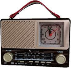Radio Portabil KTF 1429, FM/AM/SW Bluetooth Port USB/TF Lanterna Antena Telescopica Ceas Retro Style - Img 1