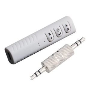 Receptor Bluetooth Auto BT-450 Wireless, mufa Audio Jack 3.5mm, microfon incorporat, muzica/apeluri telefonice, culoare Alb