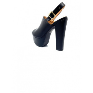 Sandale Platforma, Toc inalt, DAS 18 BLACK R3/6/4 - Img 2