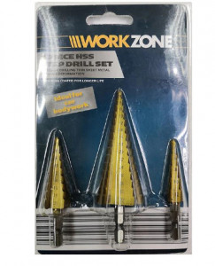Set 3 Burghie in Trepte pentru Metal, Dimensiune 4-32mm - Img 2