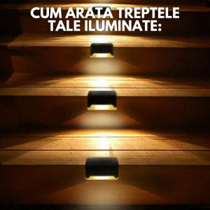 Set 4 x Lumini Solare LED pentru Trepte, Scari - Img 5