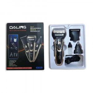 Aparat 3in1 pentru ras/tuns, Daling, DL-9007, Negru/Auriu - Img 3