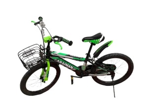 Bicicleta CARAIMAN 20BJV, Verde cu Frana, Cosulet inclus, Pentru Baieti / Fete de 7-12 ani - Img 2