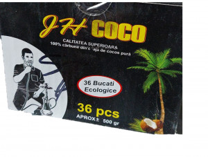 Carbuni Pentru Nargilea Cocos, Coco JH 500 gr, 36 buc