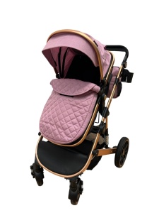 Carucior 3 in 1 Reversibil, T4, Roz, Scoica,Landou si Sport, cadru reversibil, si geanta cadou, - Img 2