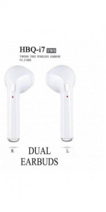 Casti universale HBQ-i7, wireless, bluetooth v4.2+EDR pentru iPad, iPhone, Huawei, Xiaomi, LG, HTC, alte dispozitive cu bluetooth, alb - Img 3