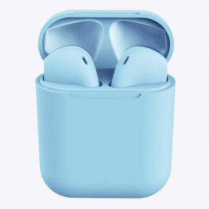 Casti Wireless InPods 12 EarBuds Bluetooth 5.0 Bass Boost pentru IOS si Android Albastru - Img 2