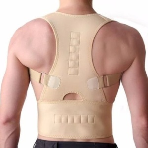 Centura corectoare cu magneti pentru spate ROYAL POSTURE, unisex, marime S/M, bej - Img 4
