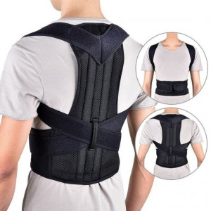 Corset pentru corectarea coloanei, Postura Corecta, Suport toracal si lombar, Bretele ajustabile, Unisex - Img 3