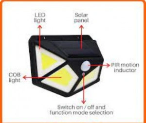 Lampa solara SH -100, 100 x LED - Img 4