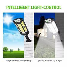 Lampa Solara Stradala PP 902T, 43 SMD LED cu telecomanda, senzor miscare, rezistenta la apa, 3 moduri de lumina, senzor de lumina, negru - Img 3