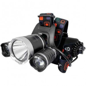 Lanterna, fixare pe cap, 3 LED-uri T6+COB - Img 1
