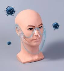 Masca protectie faciala nas gura Aryuss, transparenta, usoara, dezinfectabila, reutilizabila, fashion - Img 3