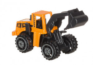 Mini Excavator Metalic, Cupa in Jos , Galben 6x2x3 cm - Img 1