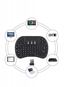 Mini tastatura i-JMB, fara fir cu touchpad pentru dispozitive, universala, neagra - Img 2