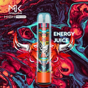 Narghilea electronica Maskking HIGH pro max, Aroma Energy Juice, 1500 de fumuri, 5% saruri de nicotina