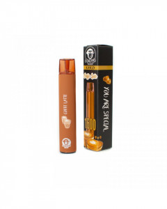 Narghilea Electronica Pucani Gold Fara Nicotina, 1600 pufuri, Caffe Latte