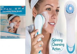 Perie de masaj și curățare facială Span Spa,2 capete