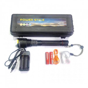 POWER STYLE, LANTERNA LED PROFESIONALA ZOOM 10W USB 220V