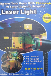 Proiector Laser Light cu 3000 Puncte Luminoase Verzi si Rosii Pentru Exteriorul Casei - Img 8