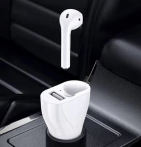 Set 2 in 1 Incarcator auto cu Casca bluetooth - Img 1