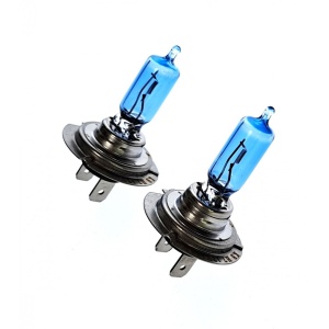 Set becuri auto H7, 12V, 100W, 5000k, Halogen Pegasus Skyline, Xenon Ultra Look Effect