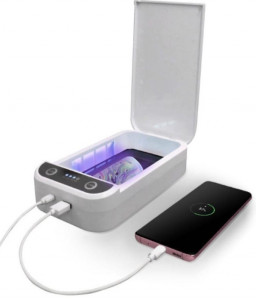 Sterilizator UVC 2 in 1 pentru obiecte mici, smartphone, functie aromaterapie, functie powerbank - Img 6