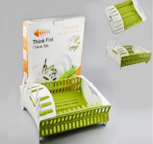 Suport de Vase Pentru Bucatarie, Think Flat, Verde/Alb - Img 1