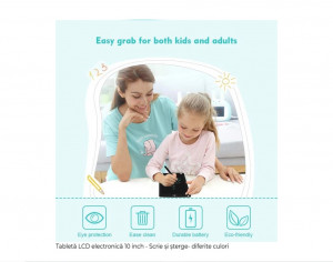 Tableta LCD desenat si scris, 8.5", pentru copii - Img 4