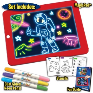 Tableta reutilizabila Magic Pad Light Up 3D Glows pentru copii - Img 4