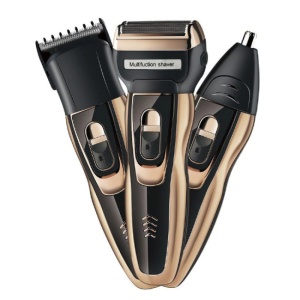 Aparat 3 in1 pentru ras/tuns, Daling, DL-9007, Negru/Auriu