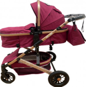 Carucior 3 In 1, T2, Scoica, Landou si Sport, Reversibil Si Cu Suspensii T2 Mov - Img 3