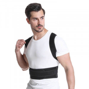Corset pentru corectarea coloanei, Postura Corecta, Suport toracal si lombar, Bretele ajustabile, Unisex - Img 2