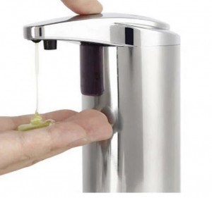 Dozator METALIC de sapun / Dozator dezinfectant cu senzor de miscare / Dispenser - Img 2