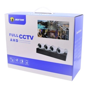 Kit de supraveghere cu 4 camere FULL CCTV AHD, de interior/exterior , JORTAN - Img 3