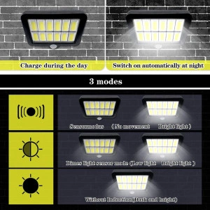 Lampa Solara GL 10 COB, cu senzor de miscare, panou solar - Img 4