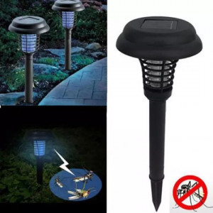 Lampa Solara LED Bug Zapper cu lumină UV Anti insecte - Img 4